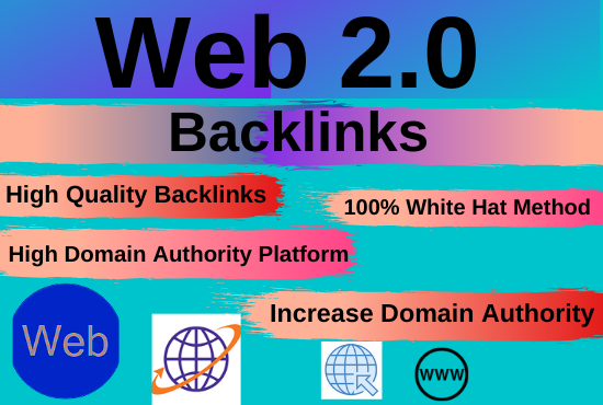 20 web2.0 high authority permanent backlinks unique c...
