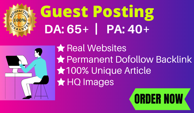 I Will Publish Niche Relevant Guest Post Backlinks Wi...