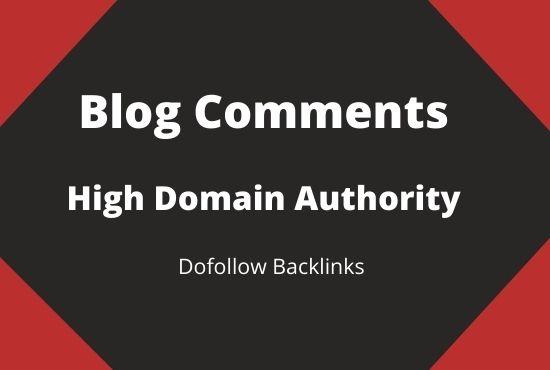 I will manually create 300 Dofollow Blog Comments Bac...