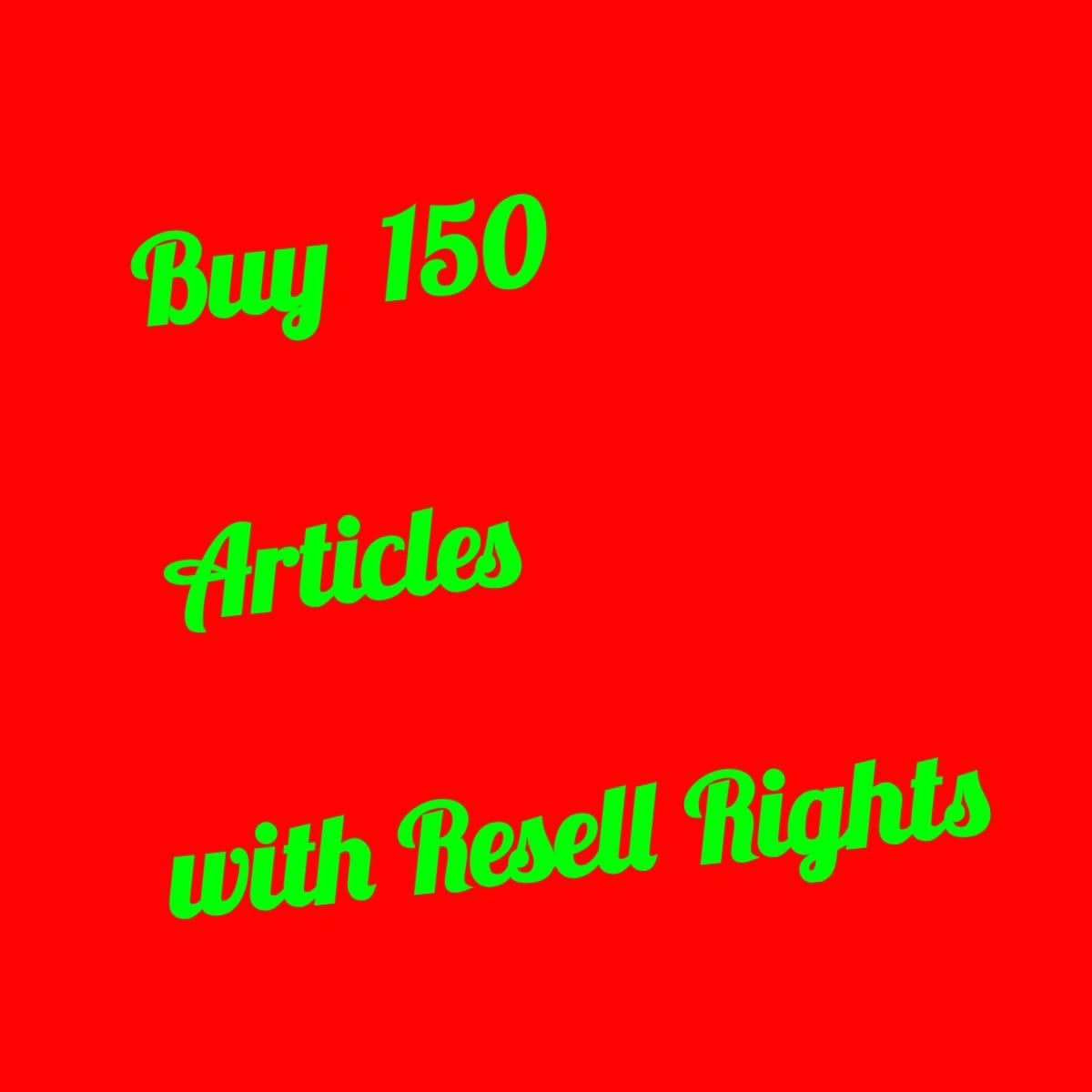 BUY 150 EBooks With Resell Rights