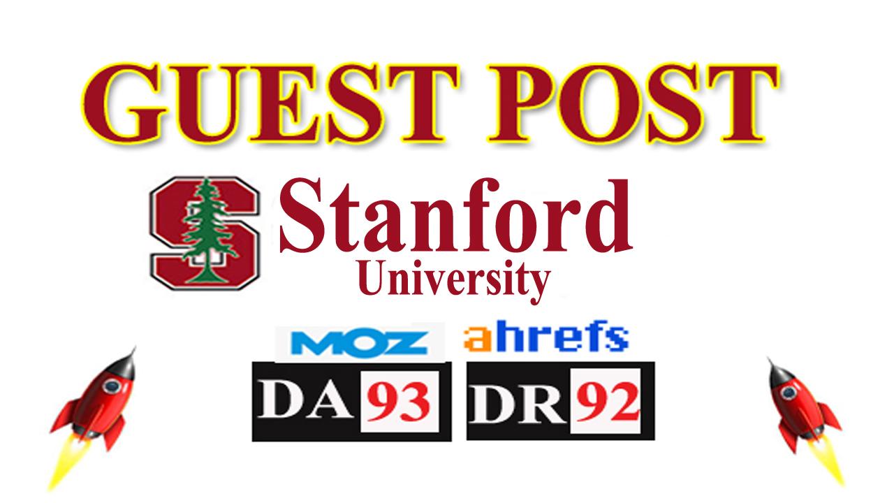 provide high authority guest post Stanford University...