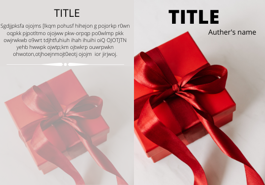 I will do cover design for your e book