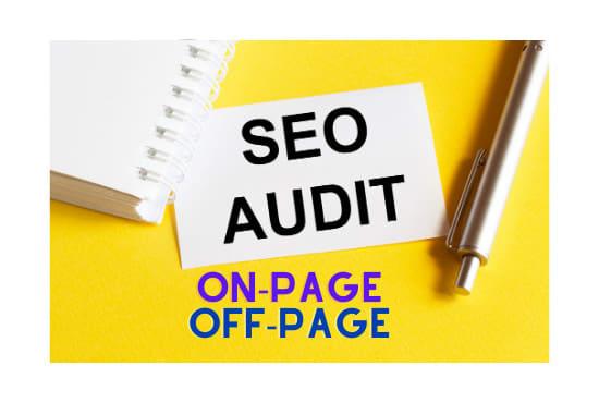 I will do SEO audit report with action plan and fix w...