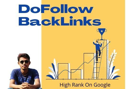 I will do SEO high DA PA DoFollow backlinks with goog...
