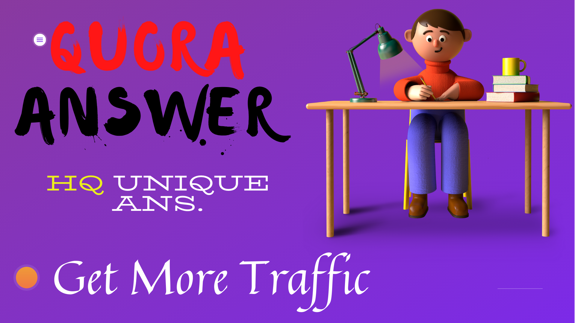 Create 5 Quora Answer to Promote your website or busi...