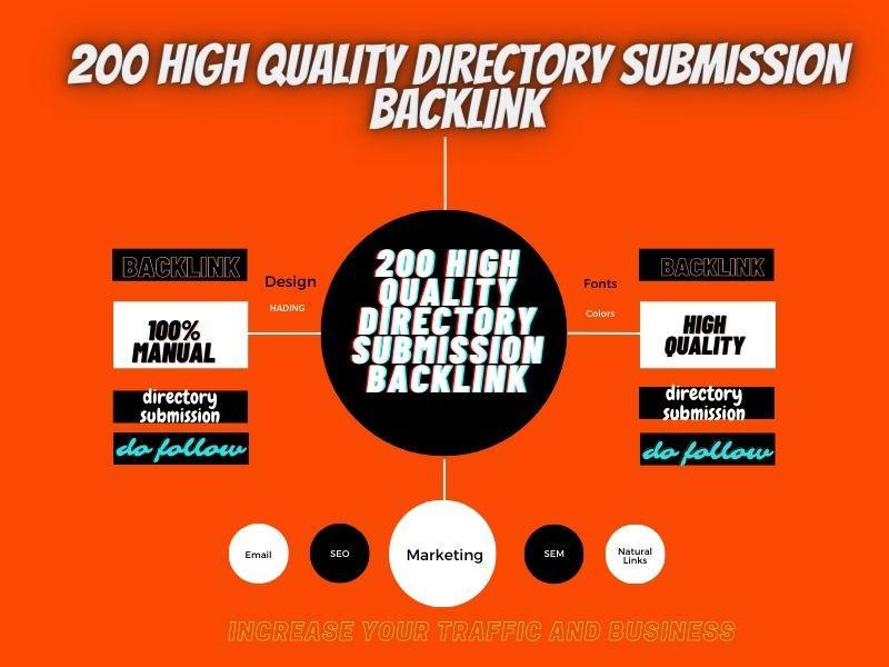 200 high quality directory submission backlink