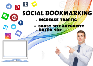 I will create manually 30 social bookmark for your si...