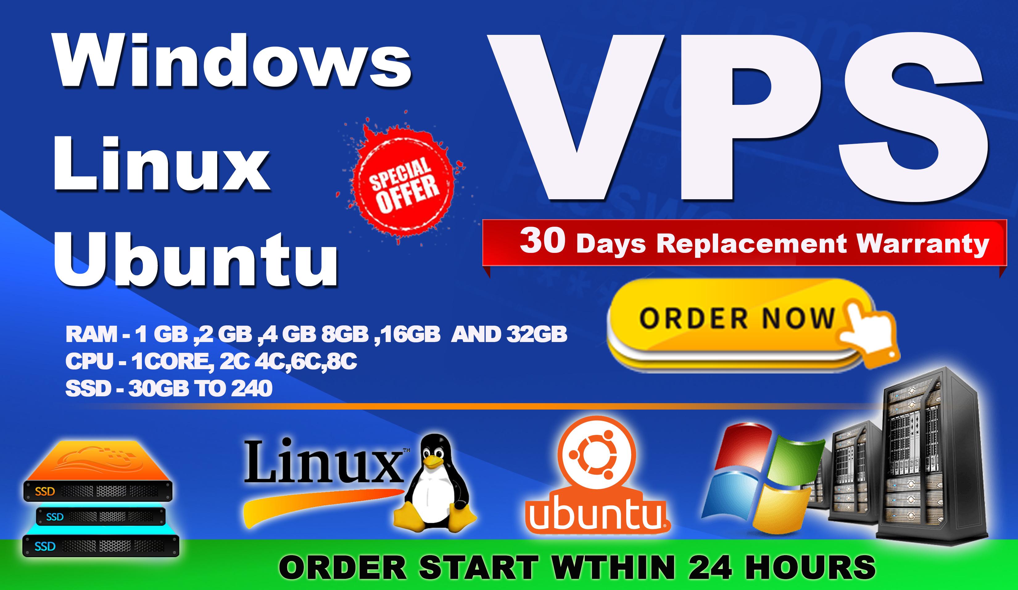 windows rdp 1gb to 32gb renewble none renewble vps wi...