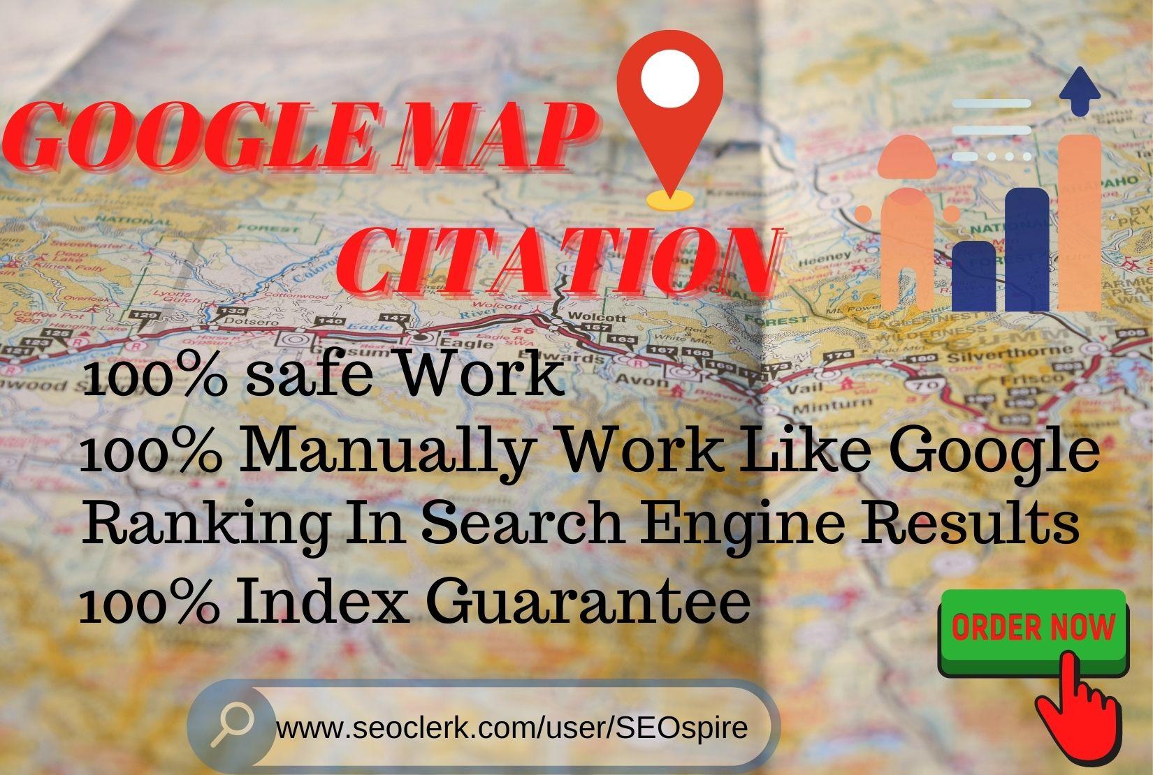 Build Manually 250 google map citations for local SEO