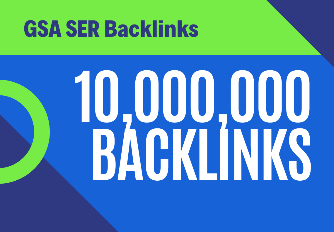 100 Dofollow 10.000,000 Backlinks Fast Indexing for w...