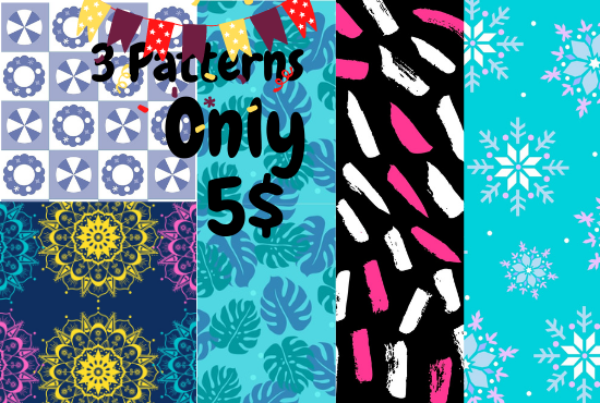 I will design awesome, unique patterns according to ...