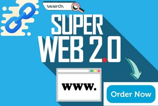build 20 High-quality web 2.0 backlinks for SEO boost...