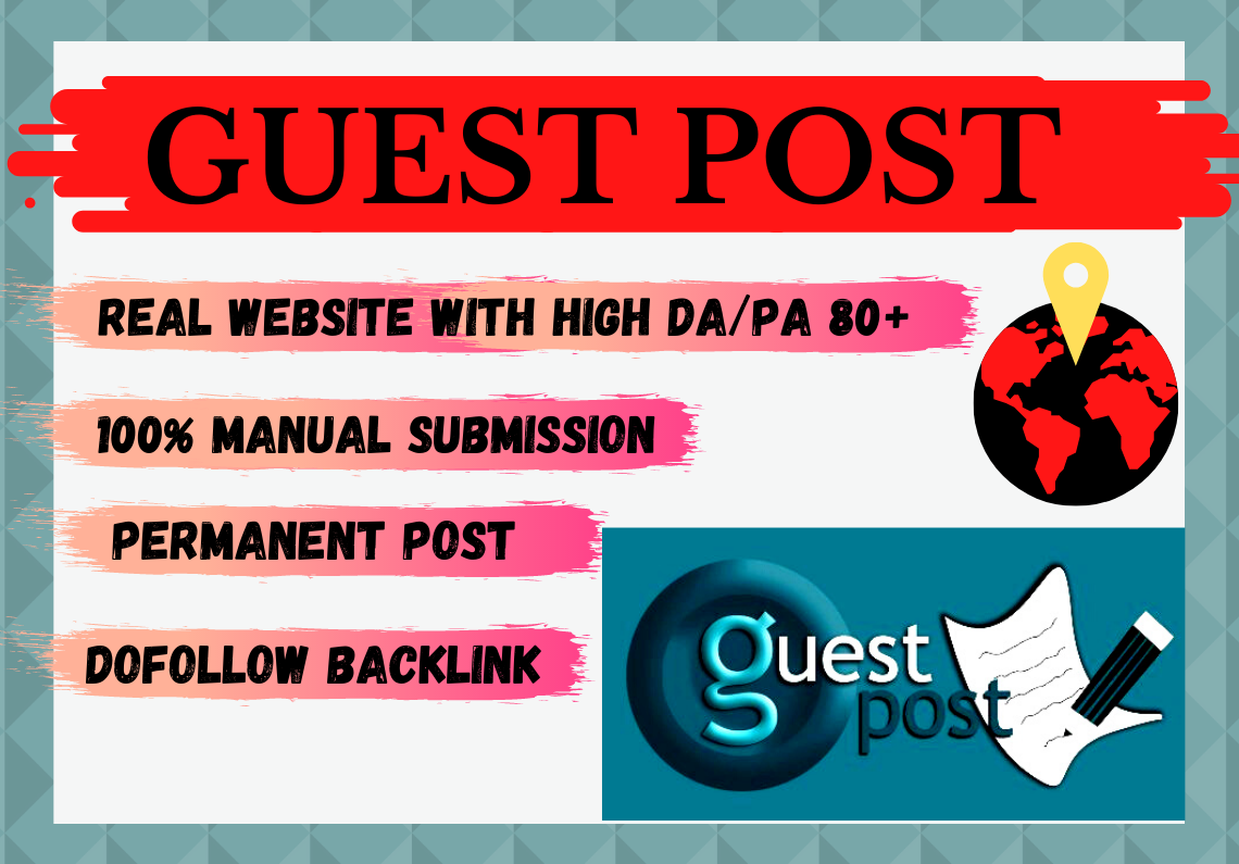 i will write and publish 5 guest post in high DA PA s...