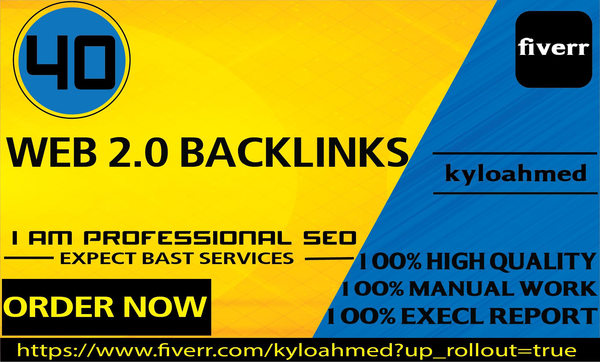 I will build 30 manually web 2 0 backlinks