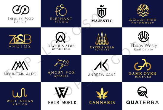 I will do a modem minimalist and luxury logo design