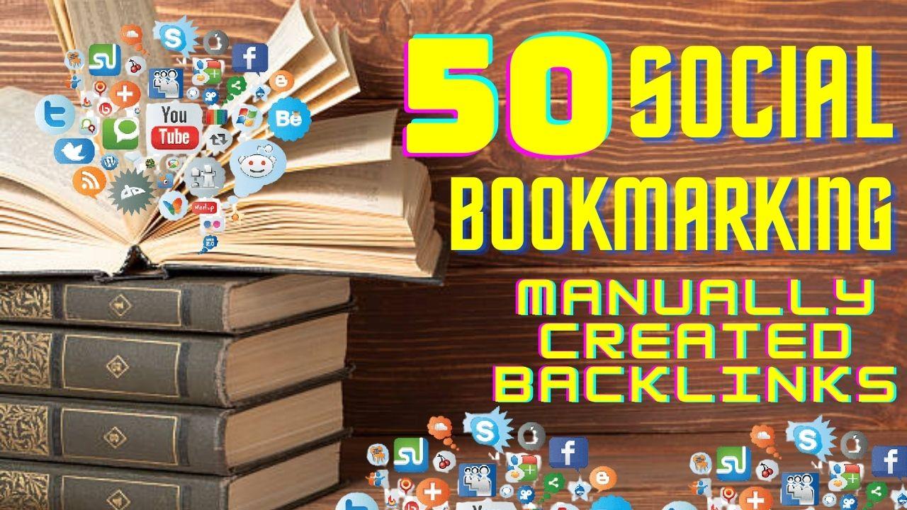 create 50 high quality social bookmarks seo backlinks...