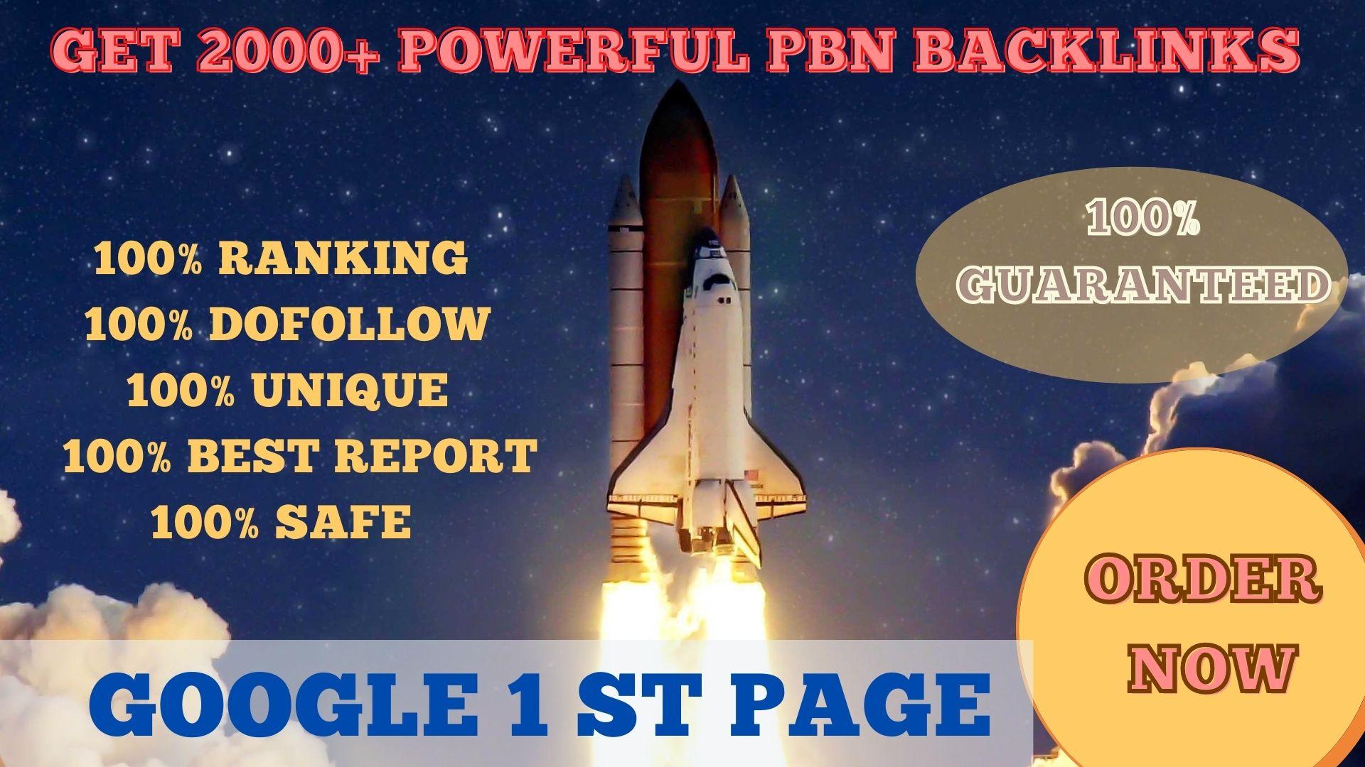 Get powerful 2000+ pbn backlinks with high DA 50/PA 3...