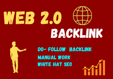 20 Web 2.0 High DA Do-follow Back links permanent bac...