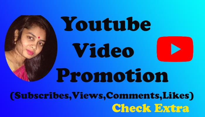 I will Do the only YouTube Video Promotion and Social...