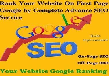 Rank Your Website On First Page Google by Complete Ad...