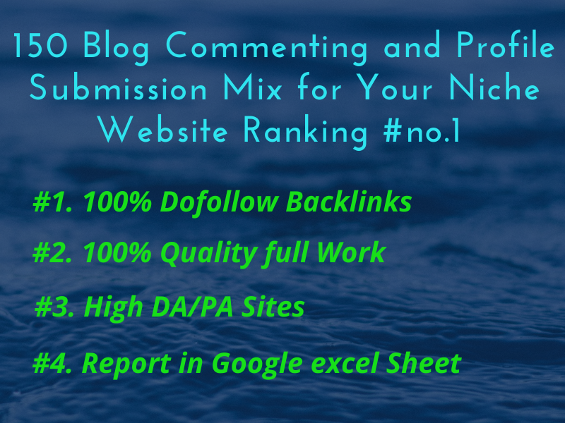 I will do 150 Blog Comment and Profile Backlinks For ...