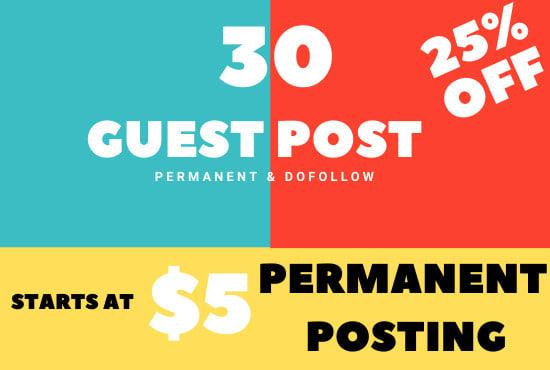 I will do premium guest post and blogger outreach ser...