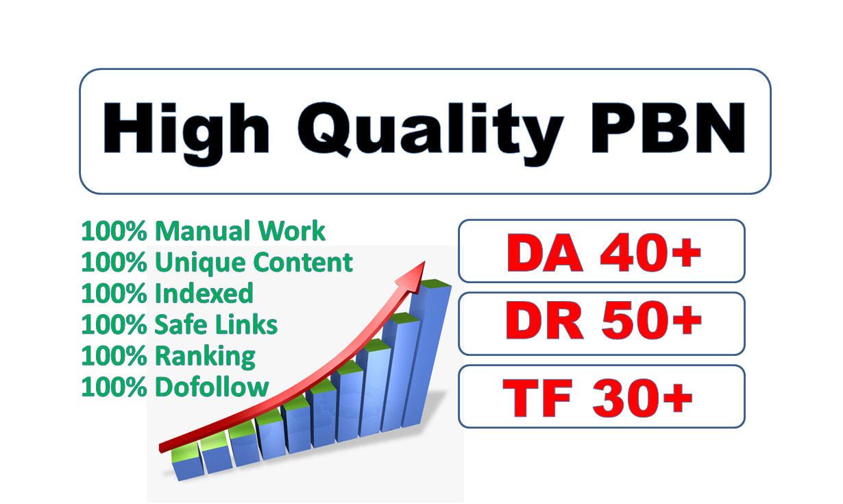 I will post 10 high quality pbn links with high DR, ...