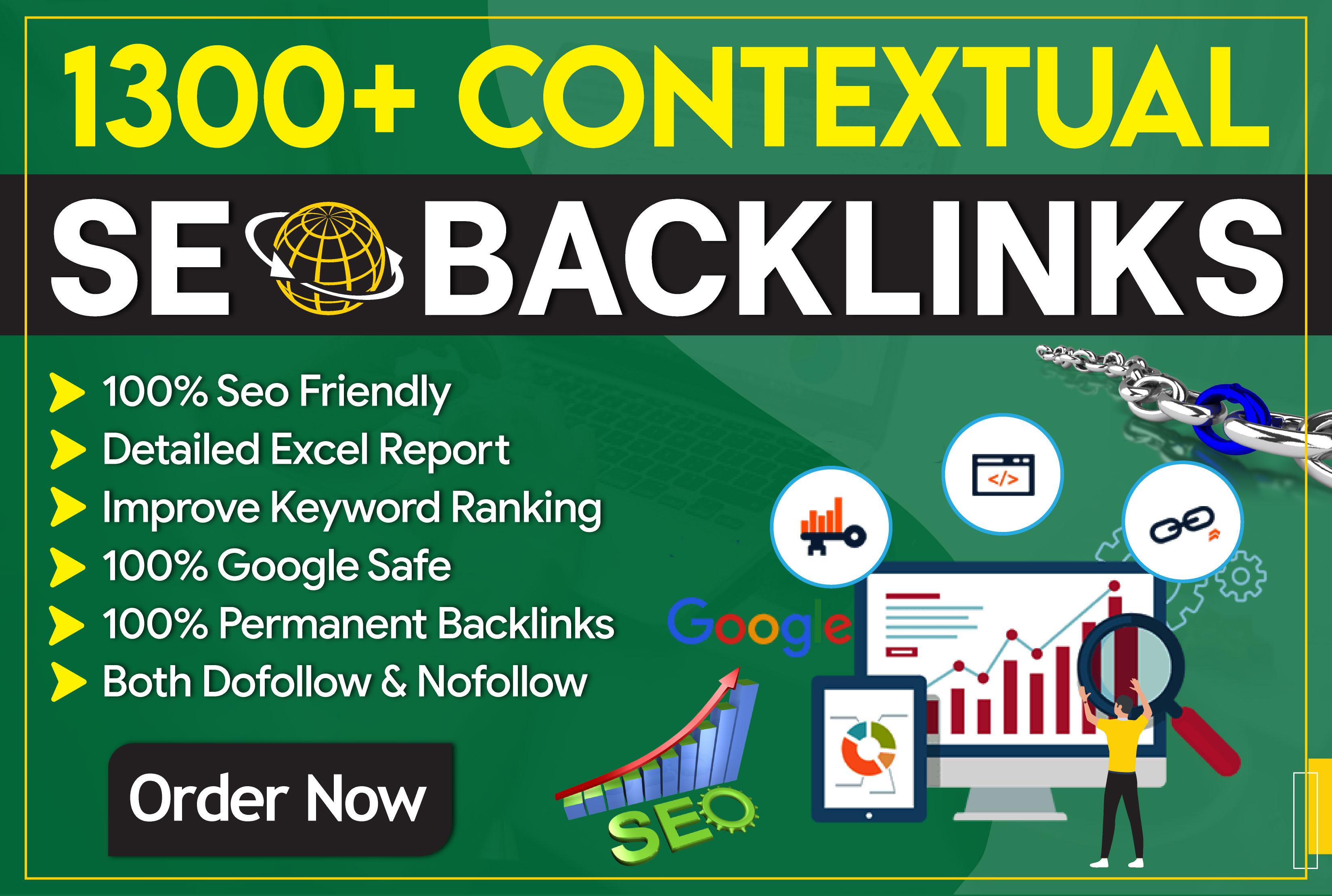 build 1300 manual contextual dofollow backlinks servi...