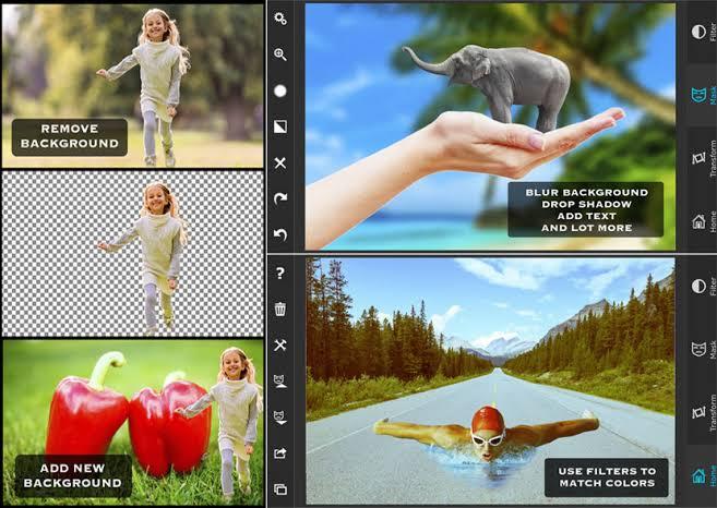 Change and remove photo background with retouching 5 ...