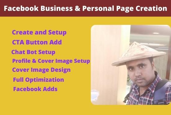 I will do Facebook business and personal page creatio...