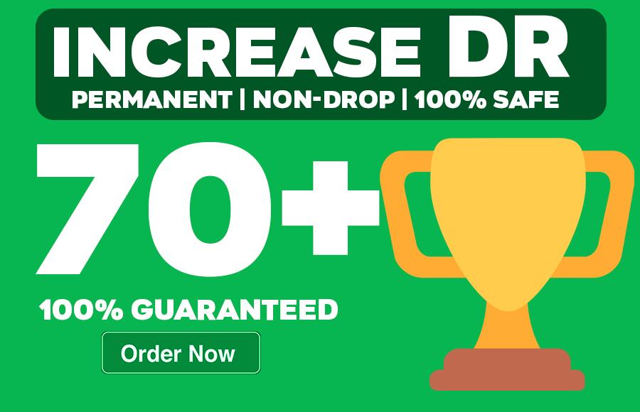 Increase Domain Rating DR 65+ High DA Dofollow Backli...