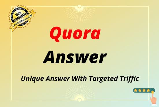 I will do 5+2Free high quality Quora answers