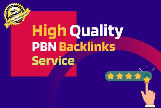 I will do 10 High Quality PBN Backlinks