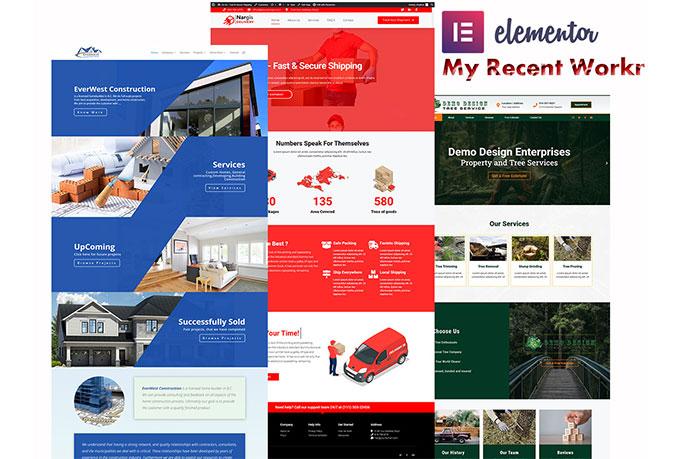 Wordpress website designer using Elementor DIVI
