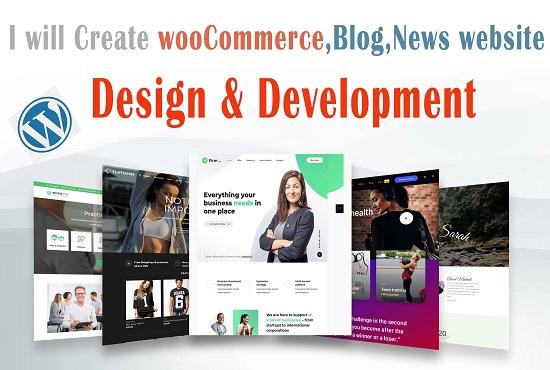 I will design and develop modern wordpress website