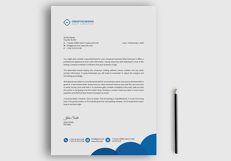 I will do creative letterhead design