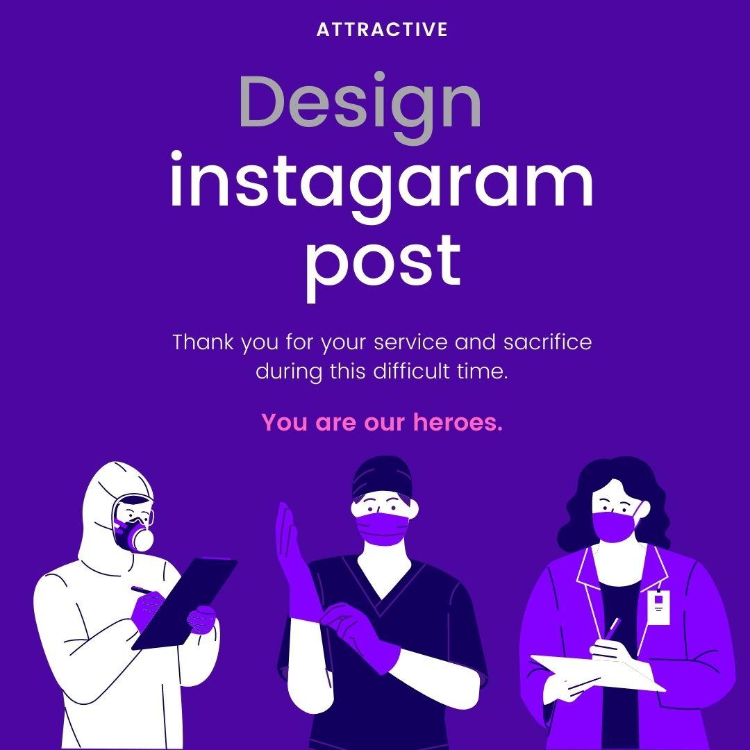i will design social media post, insta, Facebook, ...