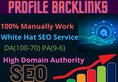 25 Profile Backlinks high authority website permanent...