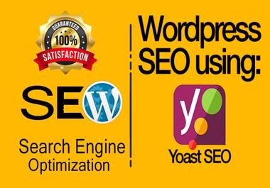 I will do wordpress website SEO using yoast plugin an...