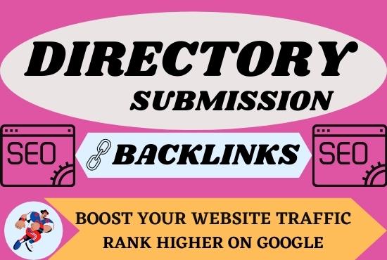 I will manually do 80 directory submission SEO backli...