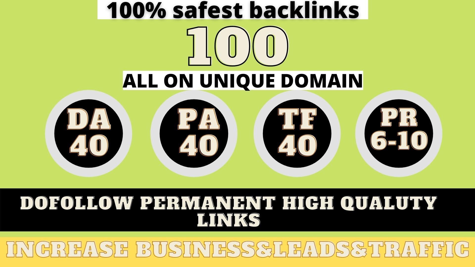 build 100+ Permanent Web2.0 Backlink with High DA/PA/...