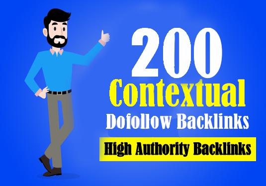 High DA Upto 200 high quality contextual SEO dofollow...