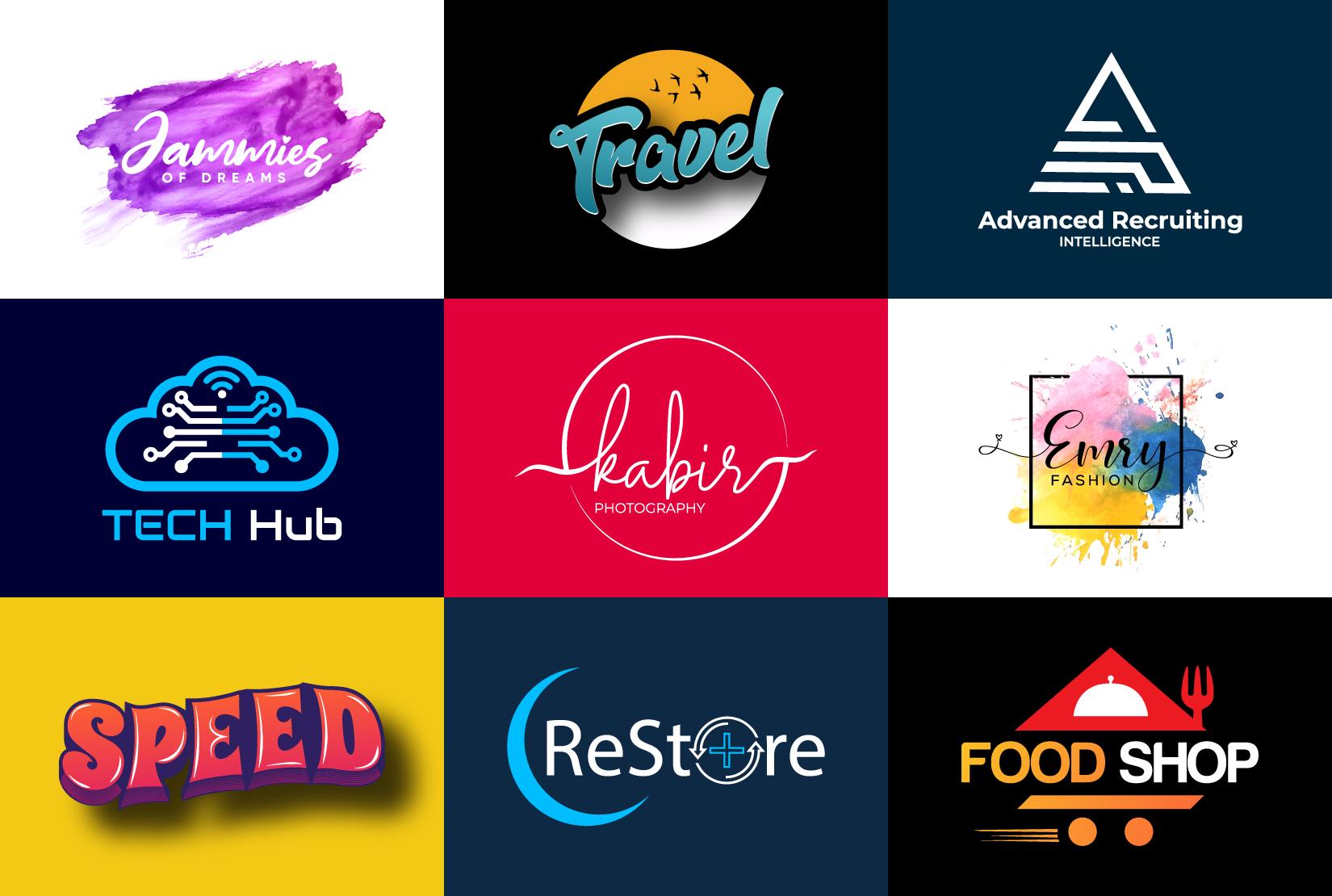 I will do modern minimalist business logo design in 2...