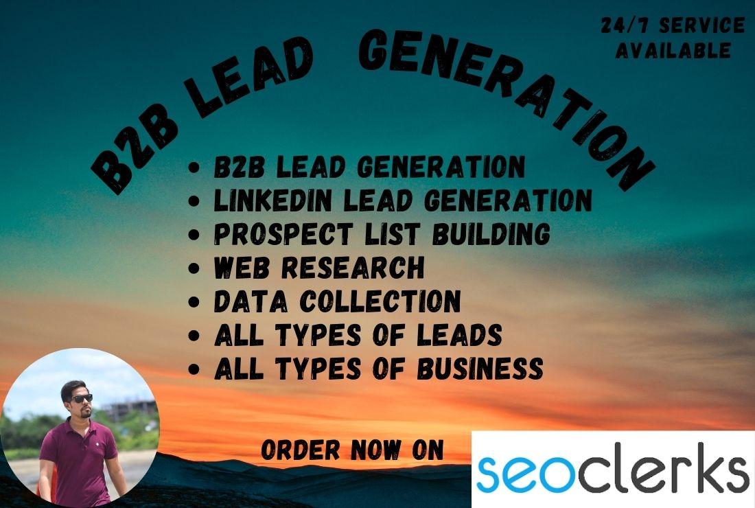 Generate b2b leads for your targeted business and con...