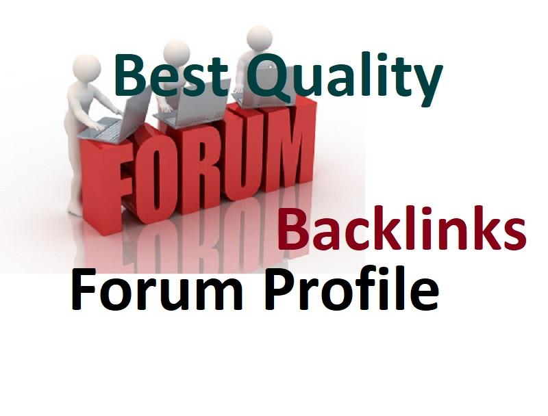 Create Top Quality 250 Forum Profile Creation link bu...
