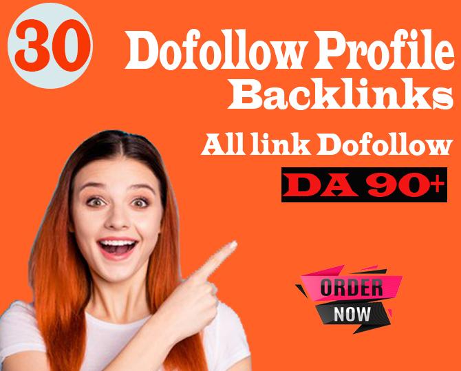 manually create 30 pr9 authority profile SEO backlink...