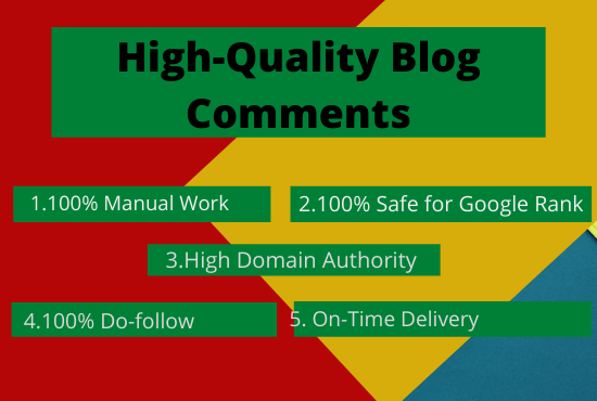 I will post 50 high quality manually blog comments on...