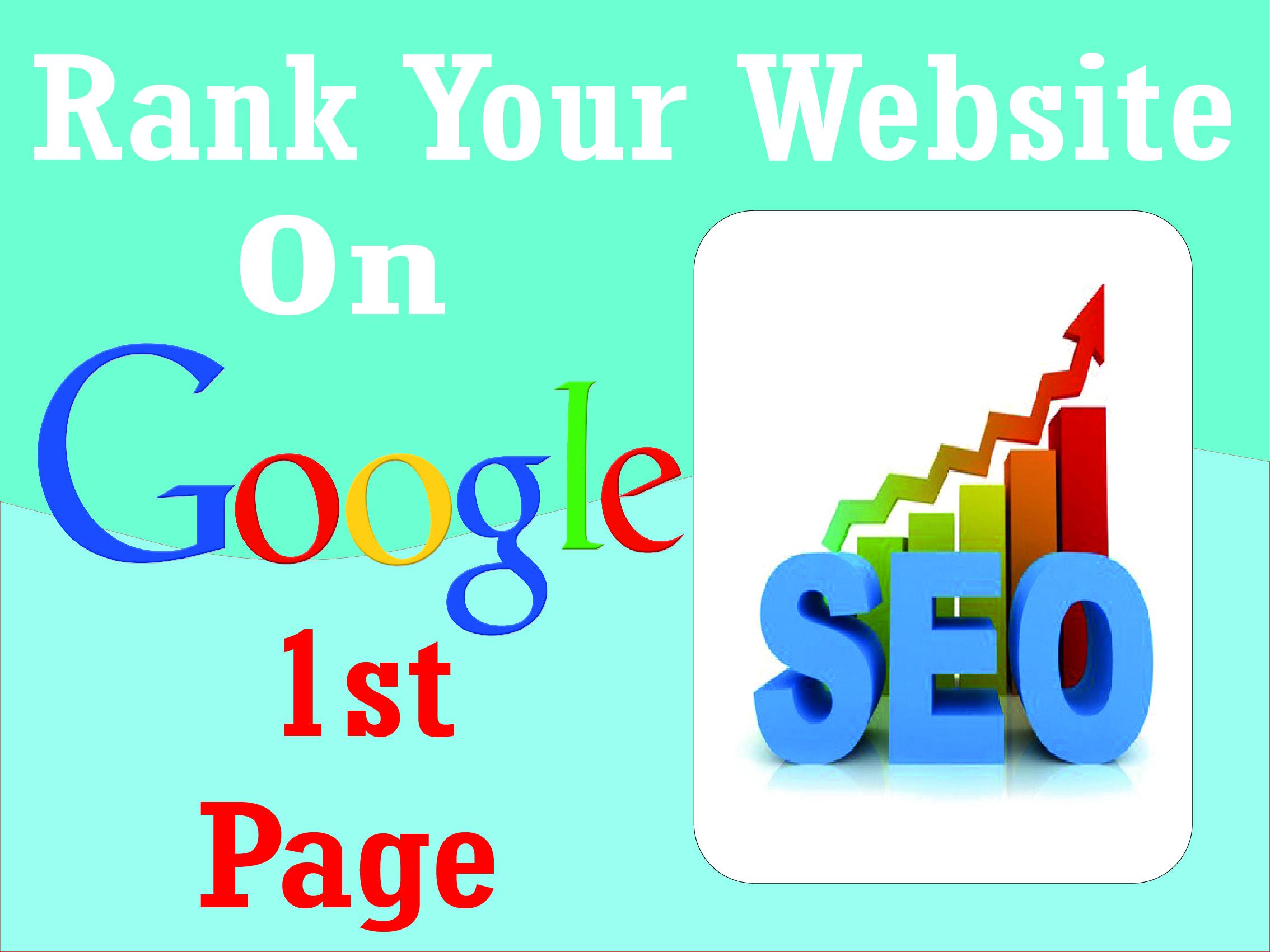 I will Offer You best Google 1st-page ranking service...
