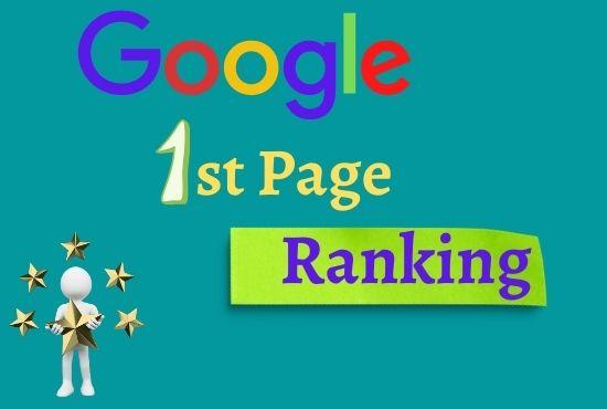 I will Offer you guaranteed Google 1st-page ranking w...
