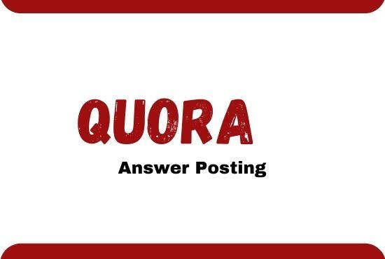 I will give you 15 high quality Quora answer with bac...